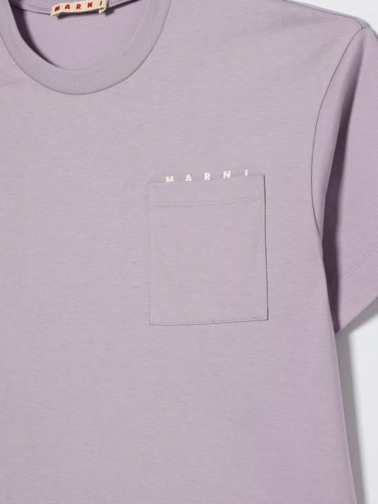 26SS [키즈] 마르니 티셔츠 M01415M00RF 0M612 Violet - MARNI