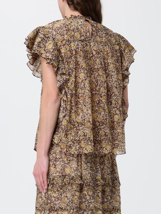26SS 이자벨마랑에뚜왈 블라우스 HT0816FCD1J14E 67KI Brown - ISABEL MARANT ETOILE