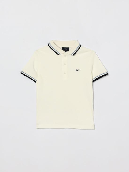 26SS [키즈] 페이 폴로 셔츠 FY8P81Z3707 101BL Ivory