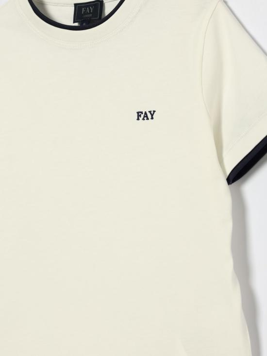 26SS [키즈] 페이 티셔츠 FY8P01Z3708 101BL Ivory - FAY