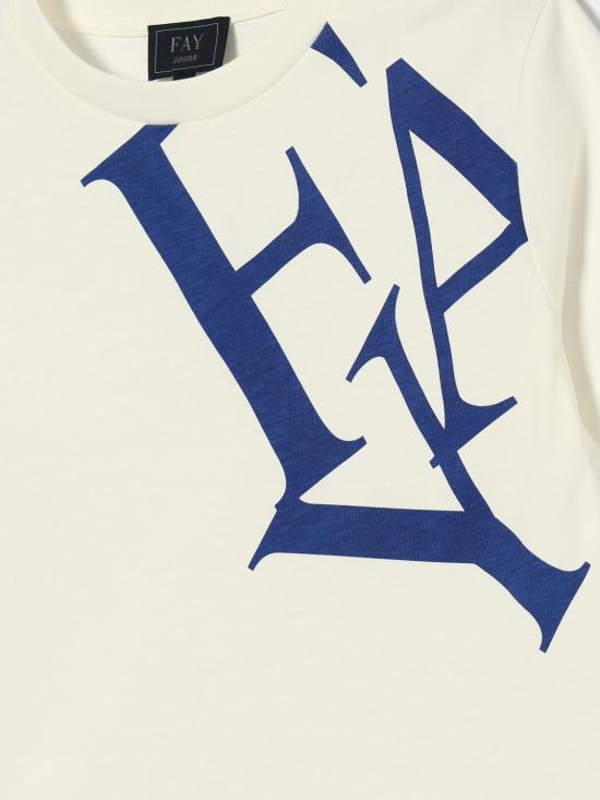 26SS [키즈] 페이 티셔츠 FY8P61Z3708 101AZ Ivory - FAY