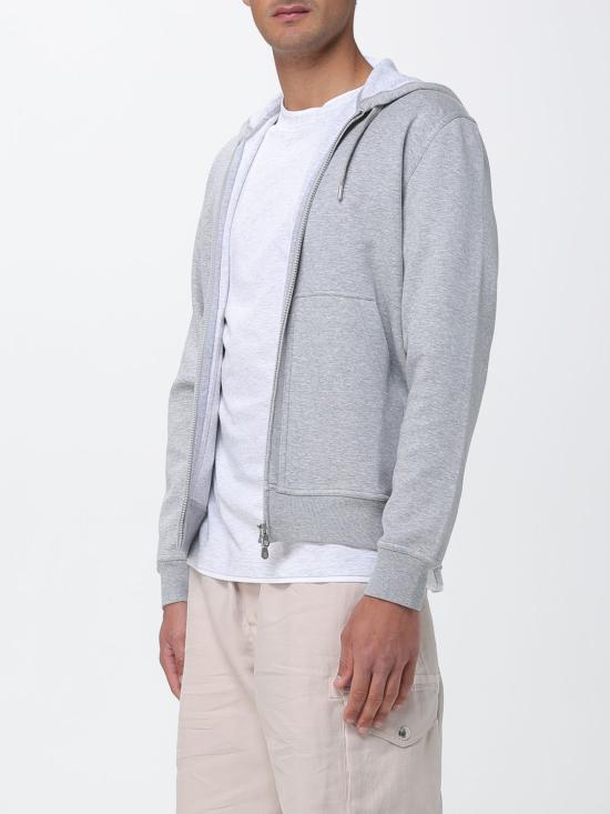 26SS 브루넬로 쿠치넬리 더블 페이스 스웨트 집업 후디 MM8319069G C1252 Grey - BRUNELLO CUCINELLI