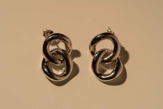  Milk & Rose 이어링 밀크앤로즈 더블 루프 후프 - OTHER BRANDS