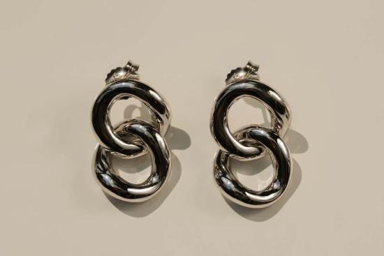  Milk & Rose 이어링 밀크앤로즈 더블 루프 후프 - OTHER BRANDS