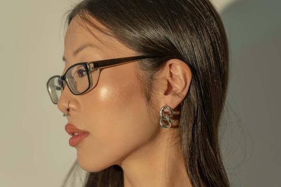  Milk & Rose 이어링 밀크앤로즈 더블 루프 후프