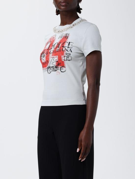 26SS 돌체앤가바나 반팔 티셔츠 F8V81ZGDDPA N0038 Grey - DOLCE & GABBANA