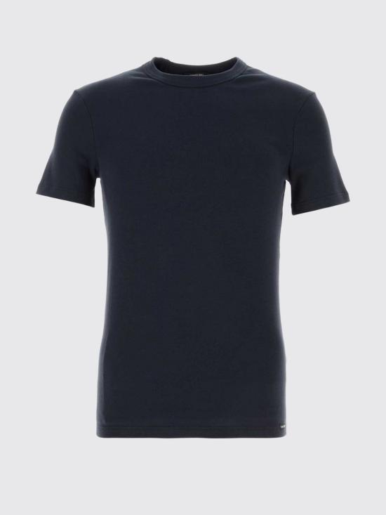 26SS 톰포드 코튼 크루넥 언더웨어 티셔츠 T4M081040 408 Blue 1 - TOMFORD