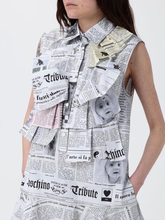 26SS 모스키노 미디 원피스 04530451 2484 Multicolor - MOSCHINO