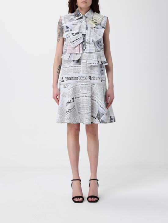 26SS 모스키노 미디 원피스 04530451 2484 Multicolor
