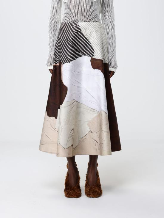 26SS 모스키노 롱 스커트 01320426 1045 Multicolor