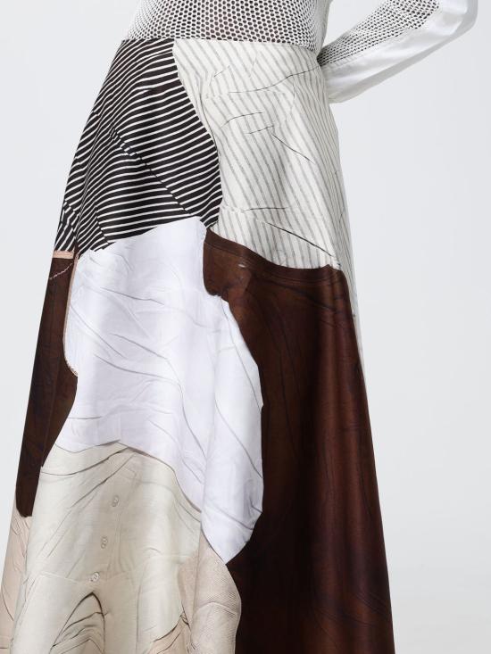 26SS 모스키노 롱 스커트 01320426 1045 Multicolor - MOSCHINO