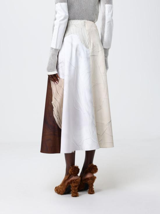 26SS 모스키노 롱 스커트 01320426 1045 Multicolor - MOSCHINO