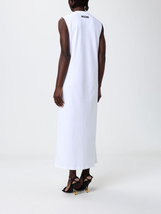 26SS 모스키노 롱 원피스 04120442 1001 White - MOSCHINO