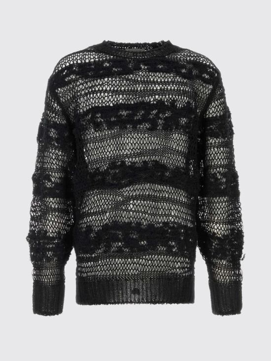 26SS 요지 야마모토 스웨터 HKK12377 1 Black - YOHJI YAMAMOTO
