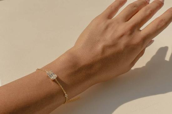  Milk & Rose 팔찌 밀크 & 로즈 바게트 브레이슬릿 - OTHER BRANDS