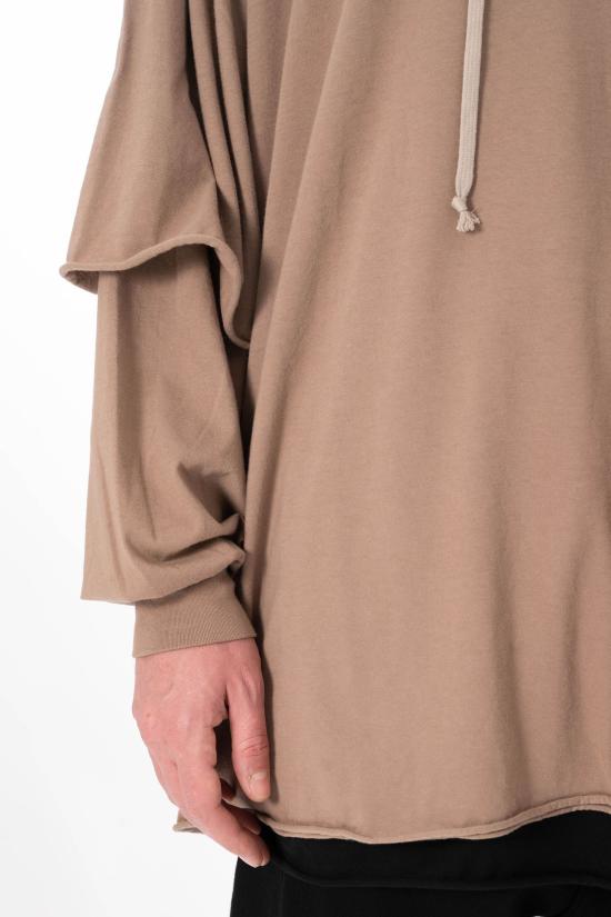 26SS 다크쉐도우 후드 티셔츠 DU01F4271 RN 64 Beige - DRKSHDW