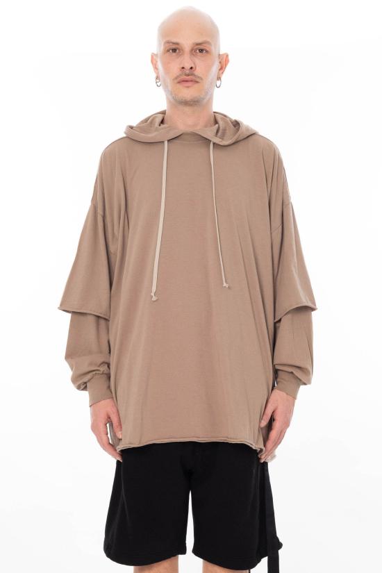 26SS 다크쉐도우 후드 티셔츠 DU01F4271 RN 64 Beige