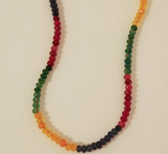  코자크 숏 원피스 네아 다크 네크리스 멀티컬러