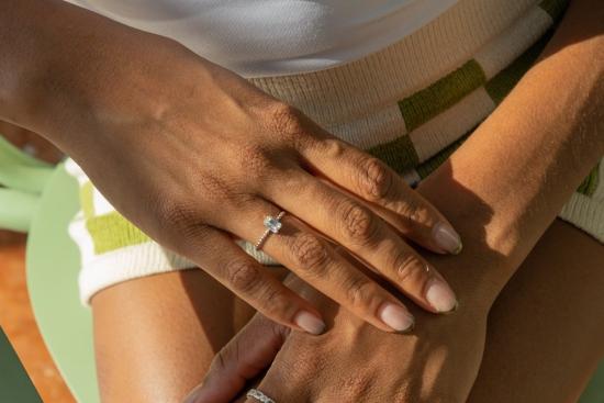  Milk & Rose 반지 밀크 & 로즈 바게트 링 - OTHER BRANDS