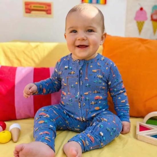  [키즈] Bug + Bean 오버롤 키즈 버그 + 빈 뱀부 스몰 립 지퍼 롬퍼