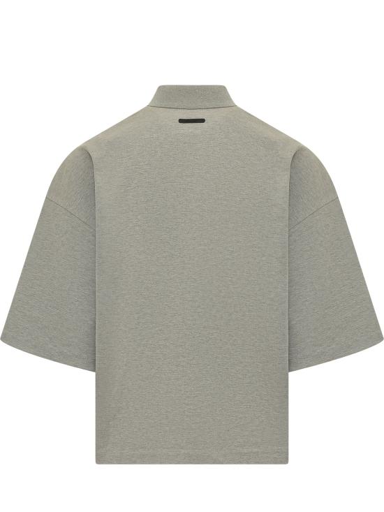 26SS 피어오브갓 폴로 티셔츠 125SP264422F HEATHER CONCRETE HEATHER - FEAR OF GOD