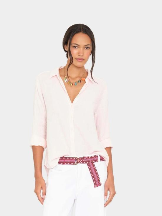  시레나 셔츠 스카우트 셔츠 핑크 던 - XIRENA