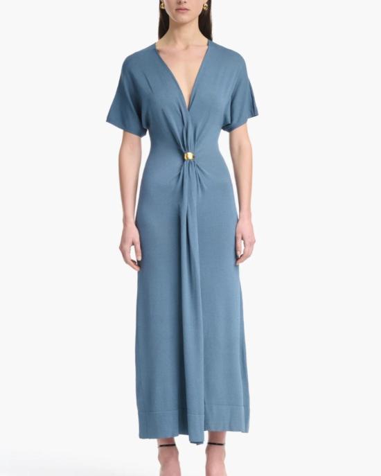  알투자라 롱 원피스 르네 드레스 애쉬 블루 - ALTUZARRA