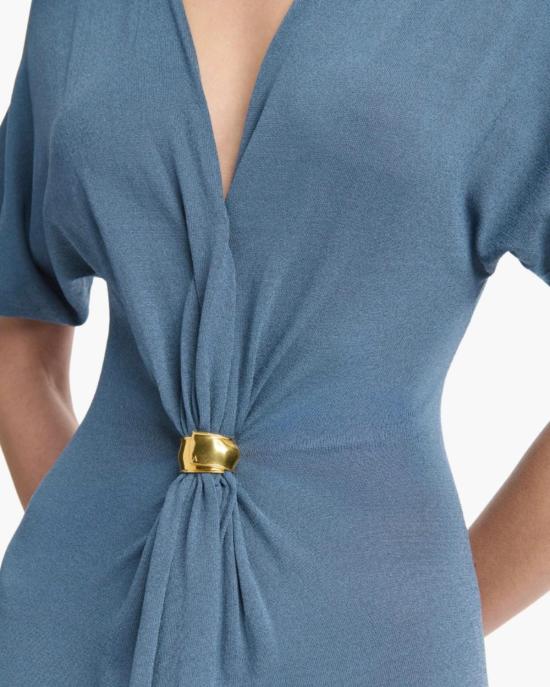  알투자라 롱 원피스 르네 드레스 애쉬 블루 - ALTUZARRA