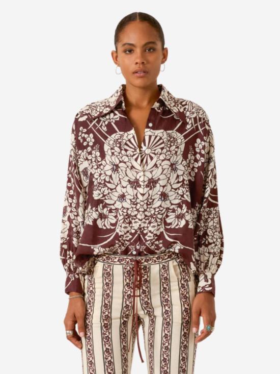  알릭스 오브 보헤미아 블라우스 보헤미아의 알릭스 에머리 오번 스포크 셔츠 - ALIX OF BOHEMIA