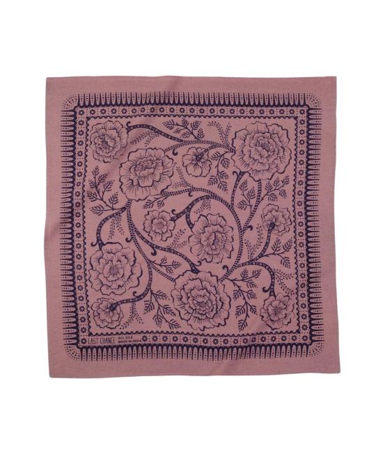  롤라 머플러/스카프 천연 염색 실크 반다나 비올라