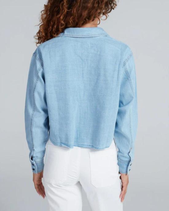  ASKK 뉴욕 데님 셔츠 아스크니 크롭 데님 셔츠 빈티지 - ASKK NY