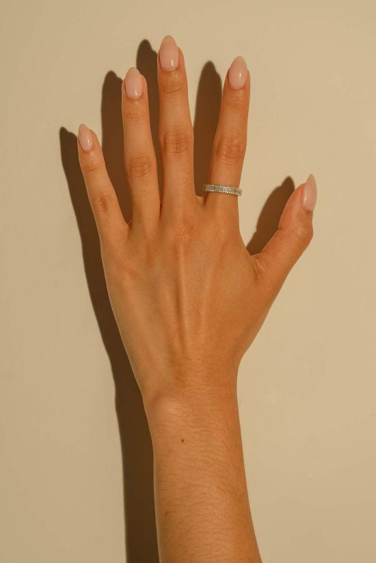  Milk & Rose 반지 밀크 & 로즈 미나 실버