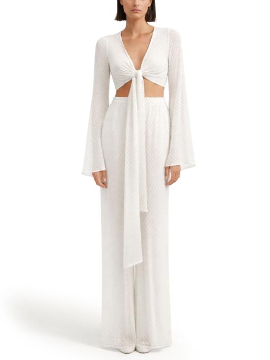 26SS 미소니 팔라초 팬츠 MC23SI00 BR014RS01JW WHITE - MISSONI