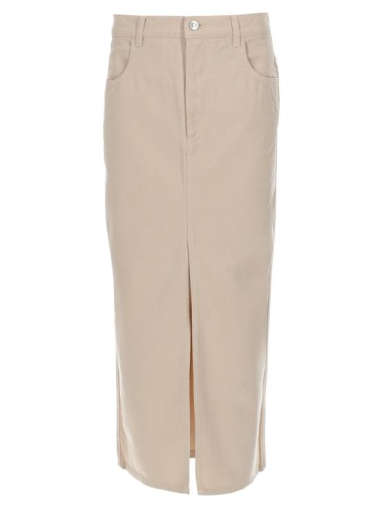 26SS 이자벨마랑 롱 스커트 JU0480FA B1H07I23EC POWDER