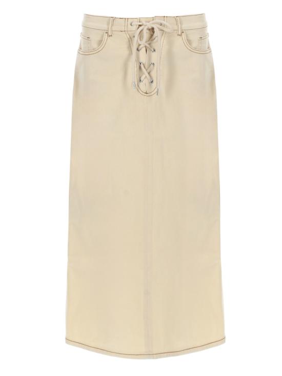 26SS 바움 운드 페르드가르텐 미디 스커트 24806 C3076 IVORY