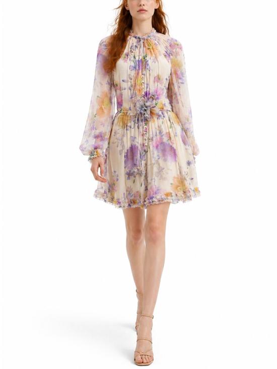 26SS 짐머만 미디 원피스 8154YS261 CRDA MULTICOLOUR - ZIMMERMANN