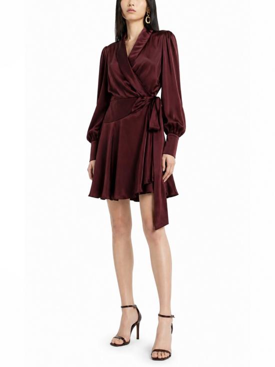 26SS 짐머만 미디 원피스 8067DS26R MAHO BORDEAUX - ZIMMERMANN