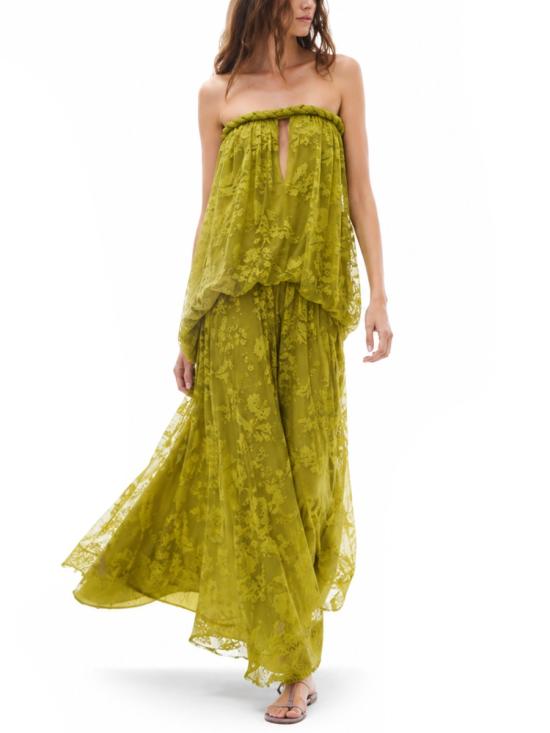 26FW 짐머만 롱 원피스 8744DS261 PIST GREEN - ZIMMERMANN