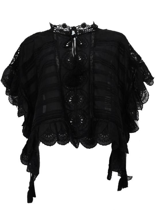 26SS 이자벨마랑에뚜왈 페이튼 탑 HT0768FA D1J05E01BK BLACK