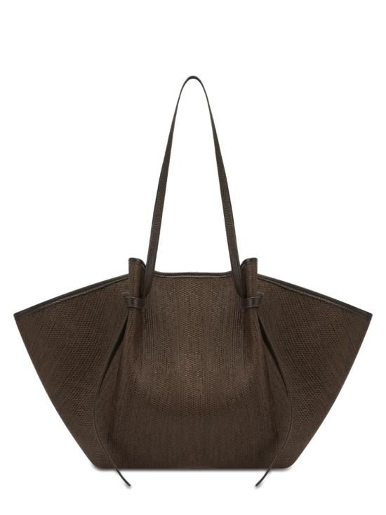 26FW 유제피 숄더백 MOCHI WOVEN RAFFIA FUDGE BROWN