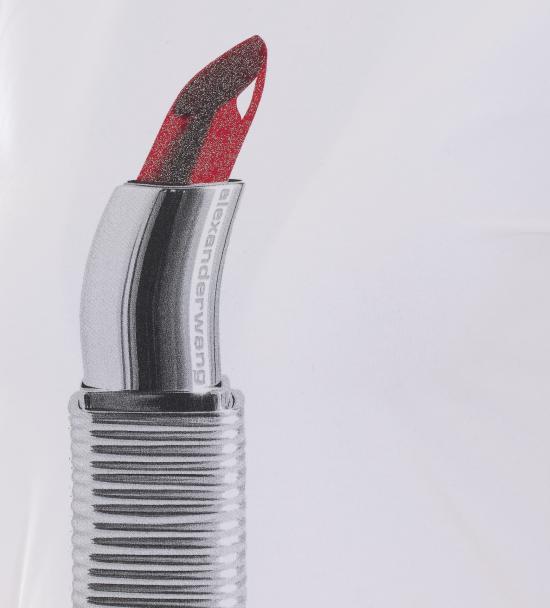 26SS 알렉산더 왕 반팔 티셔츠 1CC2261295 110B ASH WHITE - ALEXANDER WANG