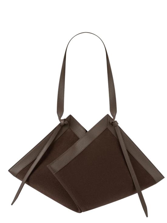 26FW 유제피 숄더백 WONTON SUEDE NUTMEG BROWN