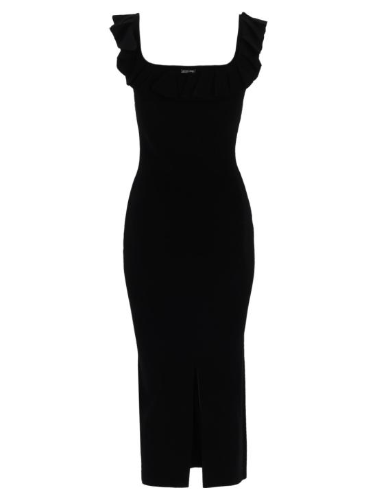 26SS 마이클 코어스 미디 원피스 MS683CG33D 001BLACK - MICHAEL KORS