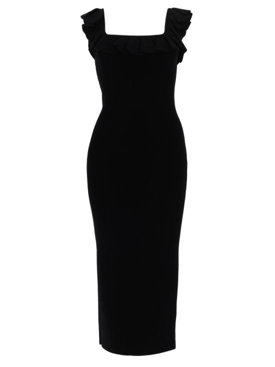 26SS 마이클 코어스 미디 원피스 MS683CG33D 001BLACK