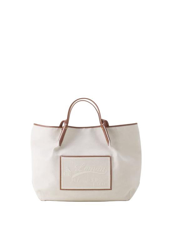 26SS 랑방 토트백 LW BGTTMM CVCA P26 B063 ECRU COGNAC