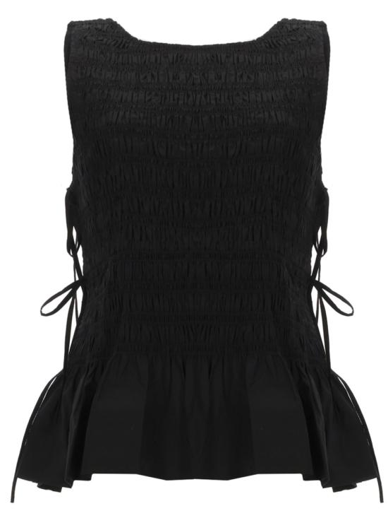 26SS 가니 민소매 티셔츠 W0565 099 BLACK