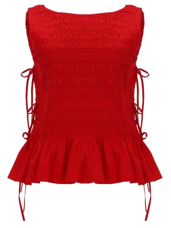 26SS 가니 민소매 티셔츠 W0904 474 RED