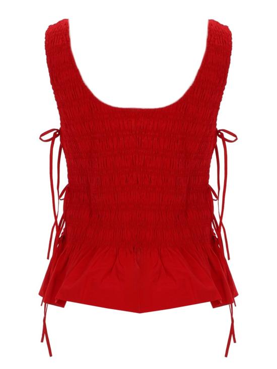 26SS 가니 민소매 티셔츠 W0904 474 RED - GANNI