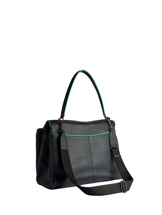 26SS 발렌시아가 숄더백 789744 2ACFT1038 BLACK VIVID GREEN - BALENCIAGA