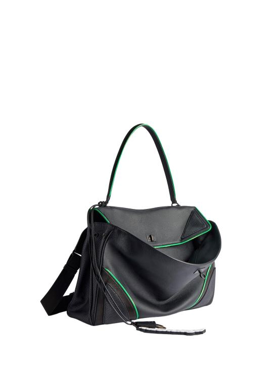 26SS 발렌시아가 숄더백 789744 2ACFT1038 BLACK VIVID GREEN - BALENCIAGA